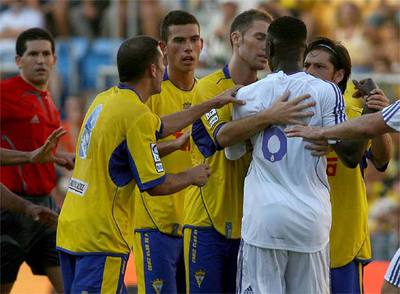 Diarra fue expulsado tras enzarzarse con un jugador cadista