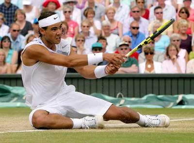 Rafael Nadal, durante la final del torneo de Wimbledon de este año.
