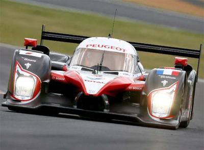 Marc Gené durante la carrera