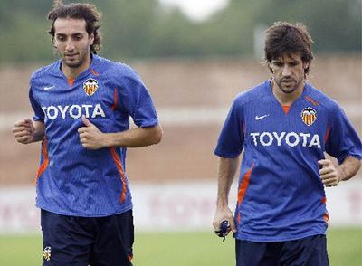 Albelda en un entrenamiento