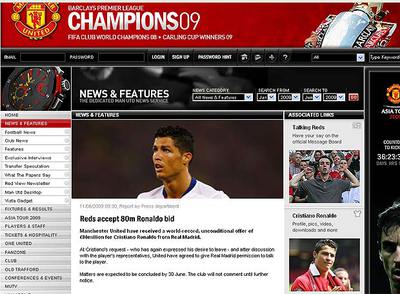 La página oficial del club británico anuncia la libertad del jugador para negociar con el Real Madrid