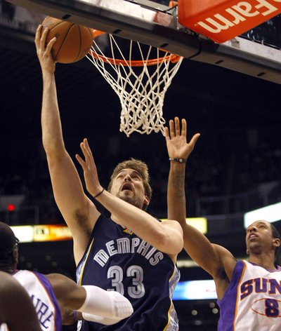 Marc Gasol, en un partido contra los Phoenix Suns