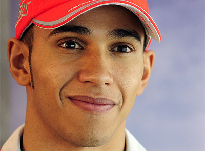 Lewis Hamilton, durante una sesión fotográfica.