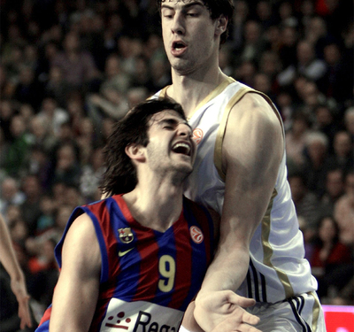 Tomic y Ricky Rubio durante el encuentro