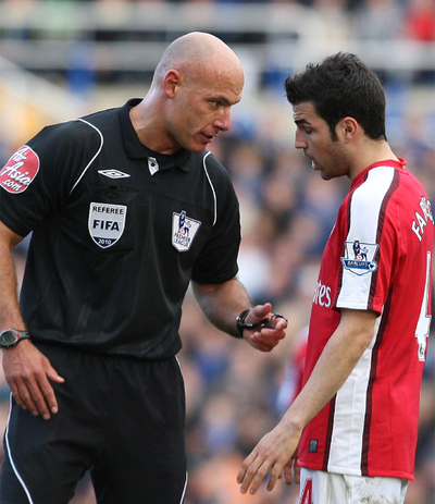 El capitán del Arsenal,  Cesc Fábregas