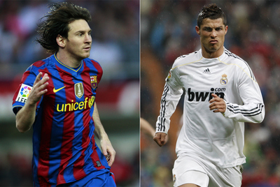 Leo Messi y Cristiano Ronaldo.