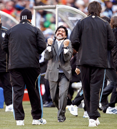 FOTOGALERIA: La alegría de Maradona