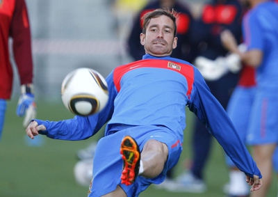 Raúl Meireles, durante un entrenamiento con Portugal