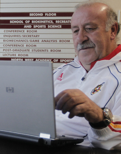 Del Bosque, durante la entrevista digital