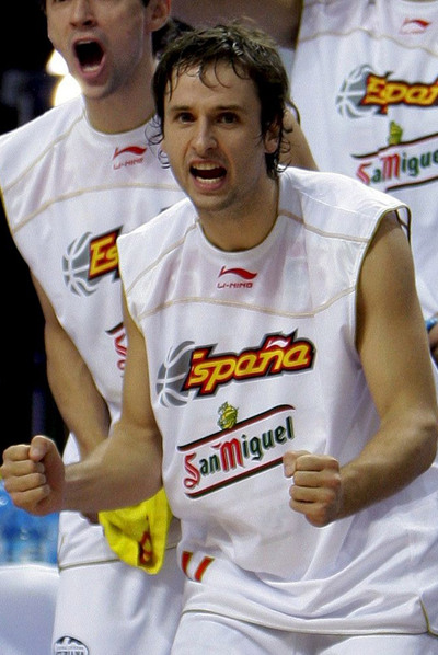 Raúl López, con la selección española.