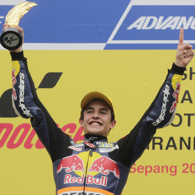 Márquez celebra el triunfo