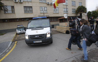 Cuartel de la Guardia Civil de Palencia, donde estuvo detenida la atleta Marta Domínguez.
