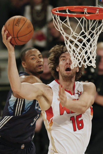 Gasol, durante el  All-Star  de 2009.