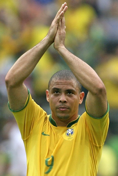 Ronaldo, durante un partido con su selección.