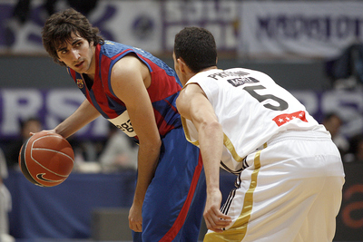 Ricky Rubio, durante un partido ante el Real Madrid