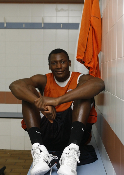 El jugador del Fuenlabrada Bismark Biyombo.