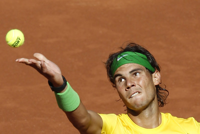 Nadal, en el Master de Madrid.