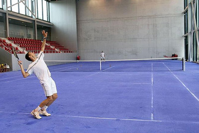 Pista azul de entrenamiento en 2010.