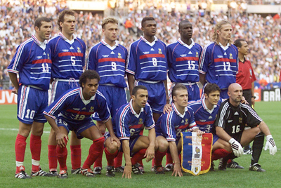 'Once' titular de Francia en las semifinales contra Croacia en 1998.