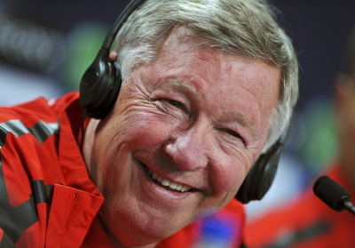 El entrenador del Manchester United, Alex Ferguson.