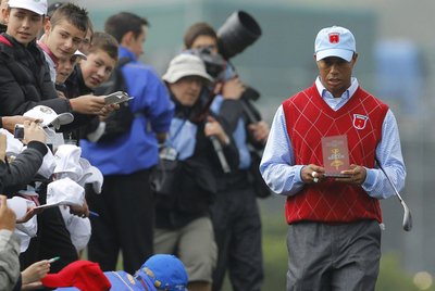 Tiger Woods en la pasada Ryder Cup