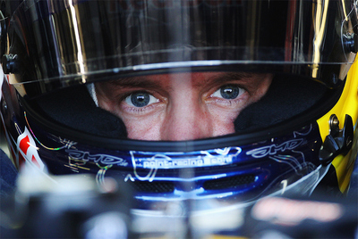 Vettel, durante la sesión de clasificación.