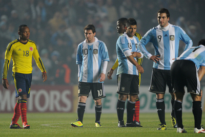 La selección argentina, desolada tras el empare con Colombia