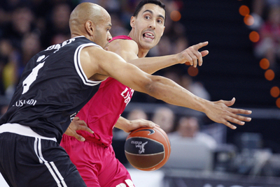 Fisher y Prigioni, durante el partido