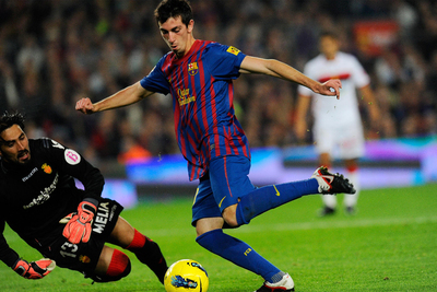 Cuenca, durante el partido ante el Mallorca.