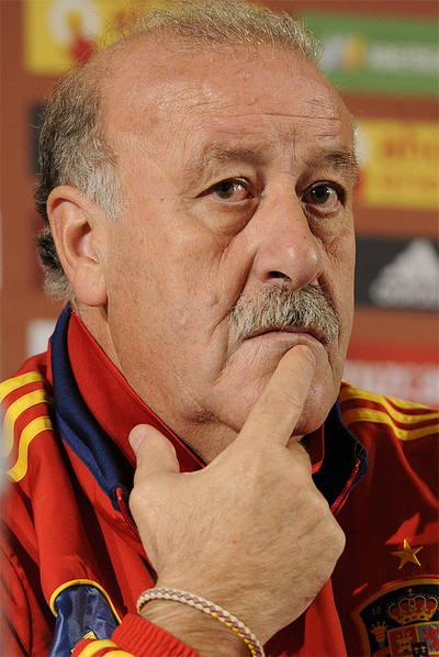 Del Bosque, durante la conferencia de prensa.