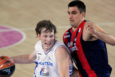 Singler, durante un partido con el Lucentum.