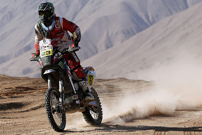 Barreda, durante la etapa de hoy.