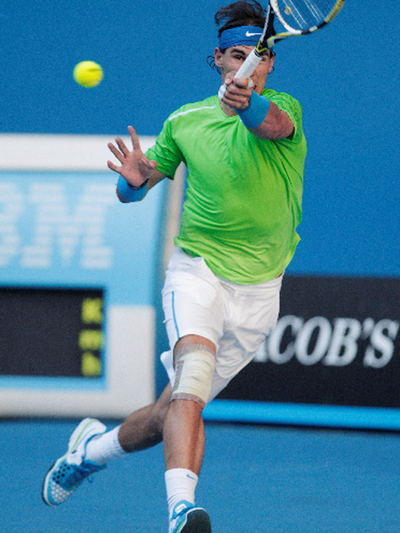 Nadal, durante el partido