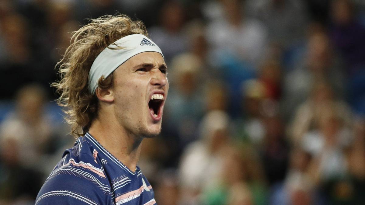Zverev, durante un partido en Melbourne.