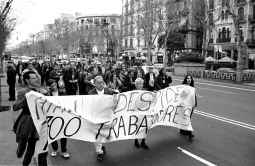 300 trabajadores toman la Bolsa por la rescisión de contratos de Airtel