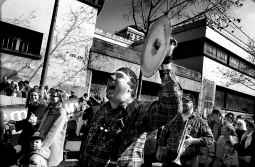 Manifestación en Barcelona para pedir que el solar de Myrurgia sea de uso público