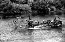 Drenaje del río Ebro en Xerta para facilitar su navegabilidad