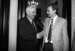 Rodríguez Zapatero presenta el proyecto de Nueva Vía a los principales dirigentes del socialismo catalán