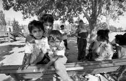 Un grupo de gitanos, en la calle y sin casa