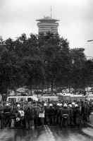 La huelga de autobuses provoca el caos