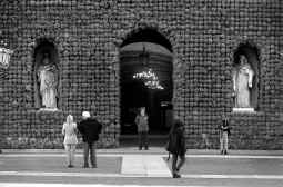 La fachada del Ayuntamiento de Barcelona, cubierta de tomillo fresco