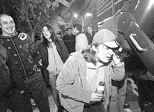 Un grupo de jóvenes participantes en el programa    Gauekoak,  a finales del año pasado.