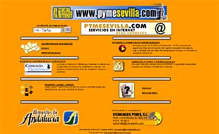 Página    web  de las pequeñas y medianas empresas de Sevilla.