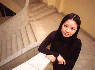 La escritora Shan Sha, fotografiada en Madrid.