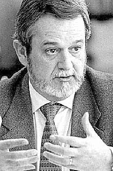 Francisco Mencía, en un momento de la entrevista.