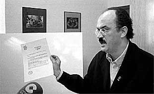 Miguel Segovia, en el Ayuntamiento de Jaén.