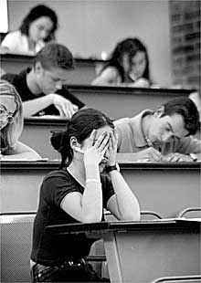 Alumnos en la prueba de selectividad del año pasado.