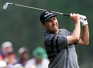 Olazábal, en un momento del recorrido de ayer.