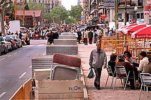 El carril bici de Provença se situará a la izquierda de la calzada, a la derecha se amplían las aceras.