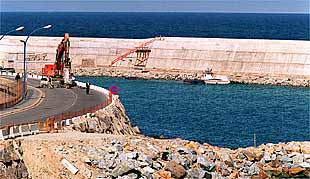 Proyecto de la nueva bocana del Puerto de Barcelona.